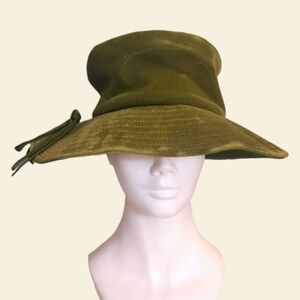 🕊Vtg Velvet Bucket Hat